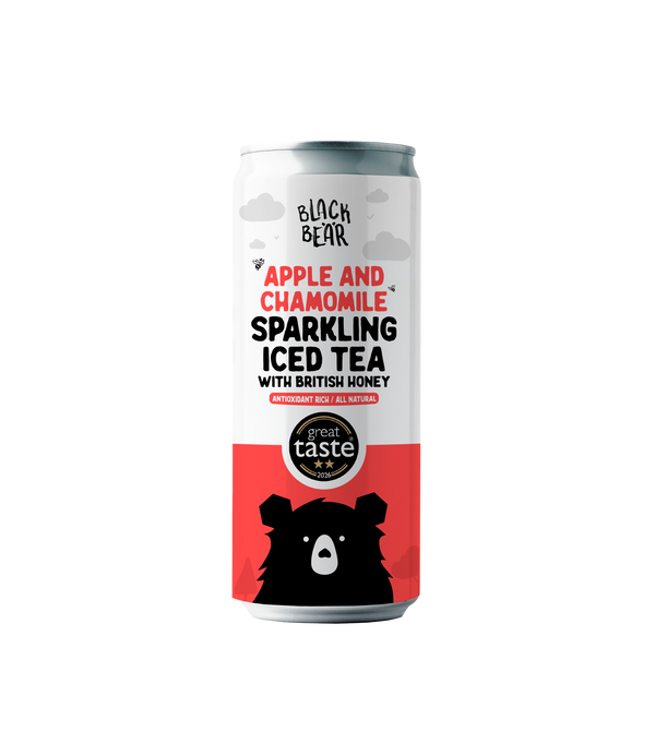 Apple & Chamomile Sparkling Iced Tea with Pure, British Honey