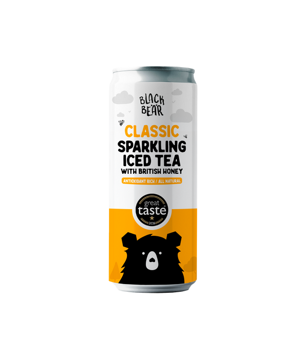 Classic Cold Brewed Sparkling Iced Tea with Pure, British Honey