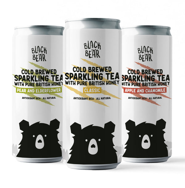 Mix Pack Cold Brewed Sparkling Tea with Pure British Honey