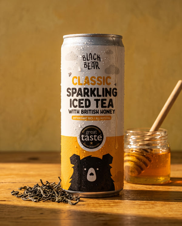 Classic Cold Brewed Sparkling Iced Tea with Pure, British Honey