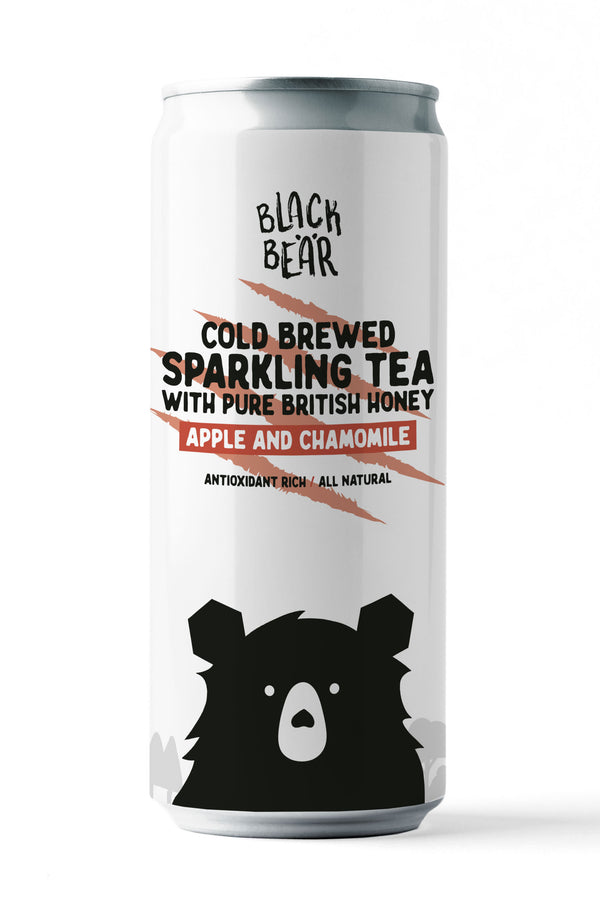 Apple & Chamomile Cold Brewed Sparkling Tea with Pure, British Honey